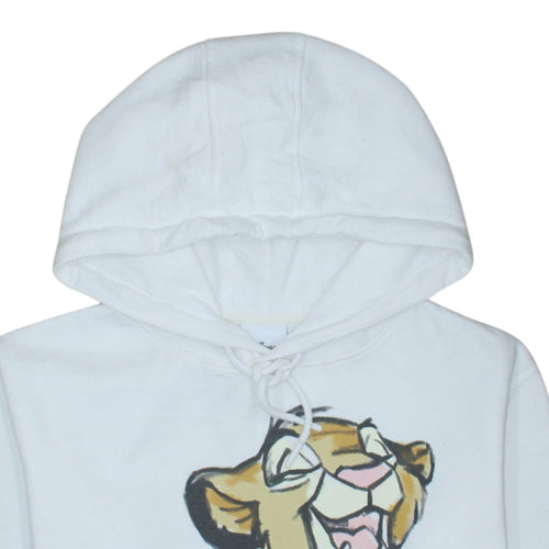 Disney x Primark Women White XS Hoodie with Lion King Graphic