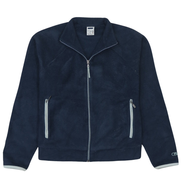 Fila Women's Blue Fleece Full Zip Jacket Size S