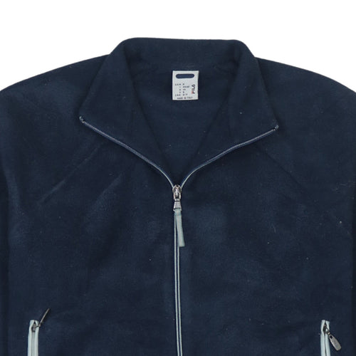 Fila Women's Blue Fleece Full Zip Jacket Size S