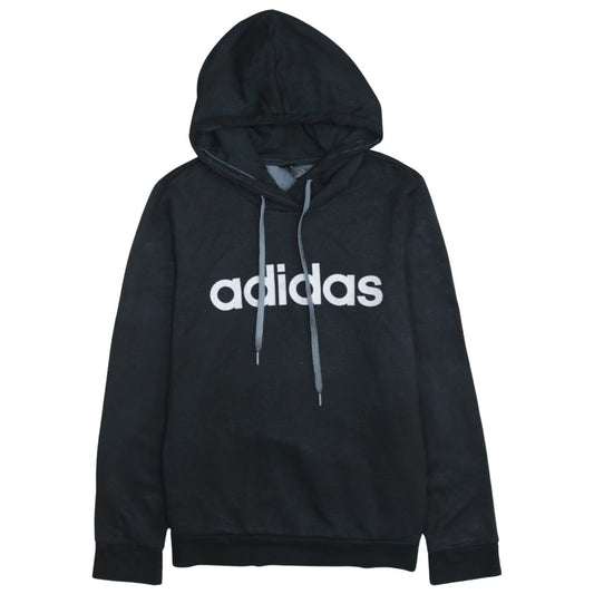 Adidas Womens Black M 12-14 Pullover Hoodie Sweatshirt