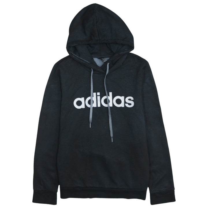 Adidas Womens Black M 12-14 Pullover Hoodie Sweatshirt