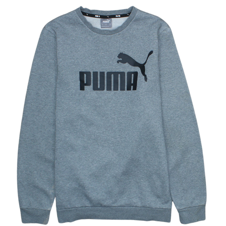 Puma Men's Grey Crew Neck Pullover Sweatshirt Size S
