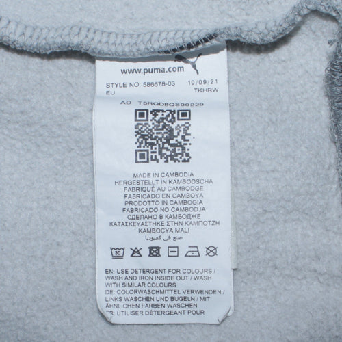 Puma Men's Grey Crew Neck Pullover Sweatshirt Size S
