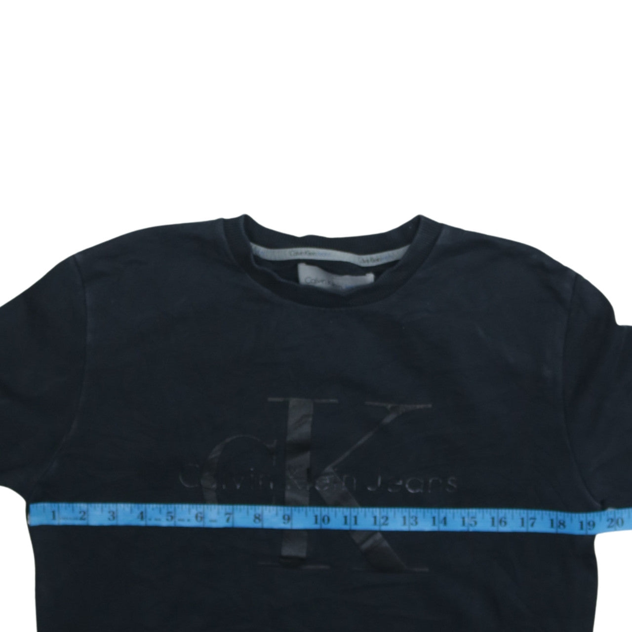 Calvin Klein Jeans Men's Black Small Crew Neck Sweatshirt