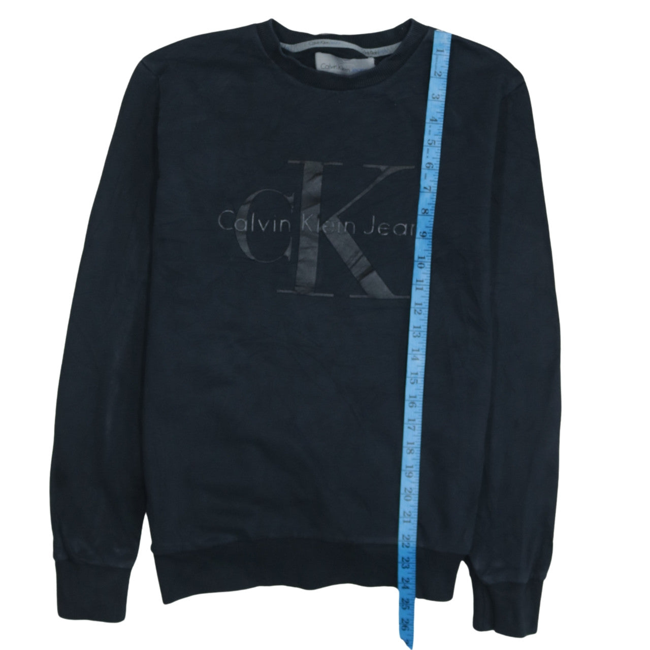 Calvin Klein Jeans Men's Black Small Crew Neck Sweatshirt