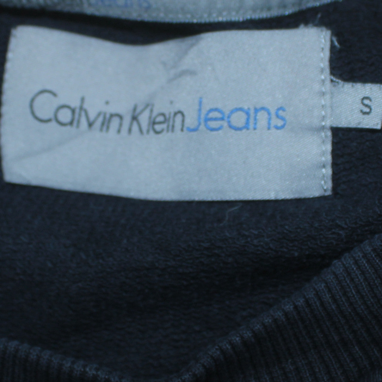 Calvin Klein Jeans Men's Black Small Crew Neck Sweatshirt