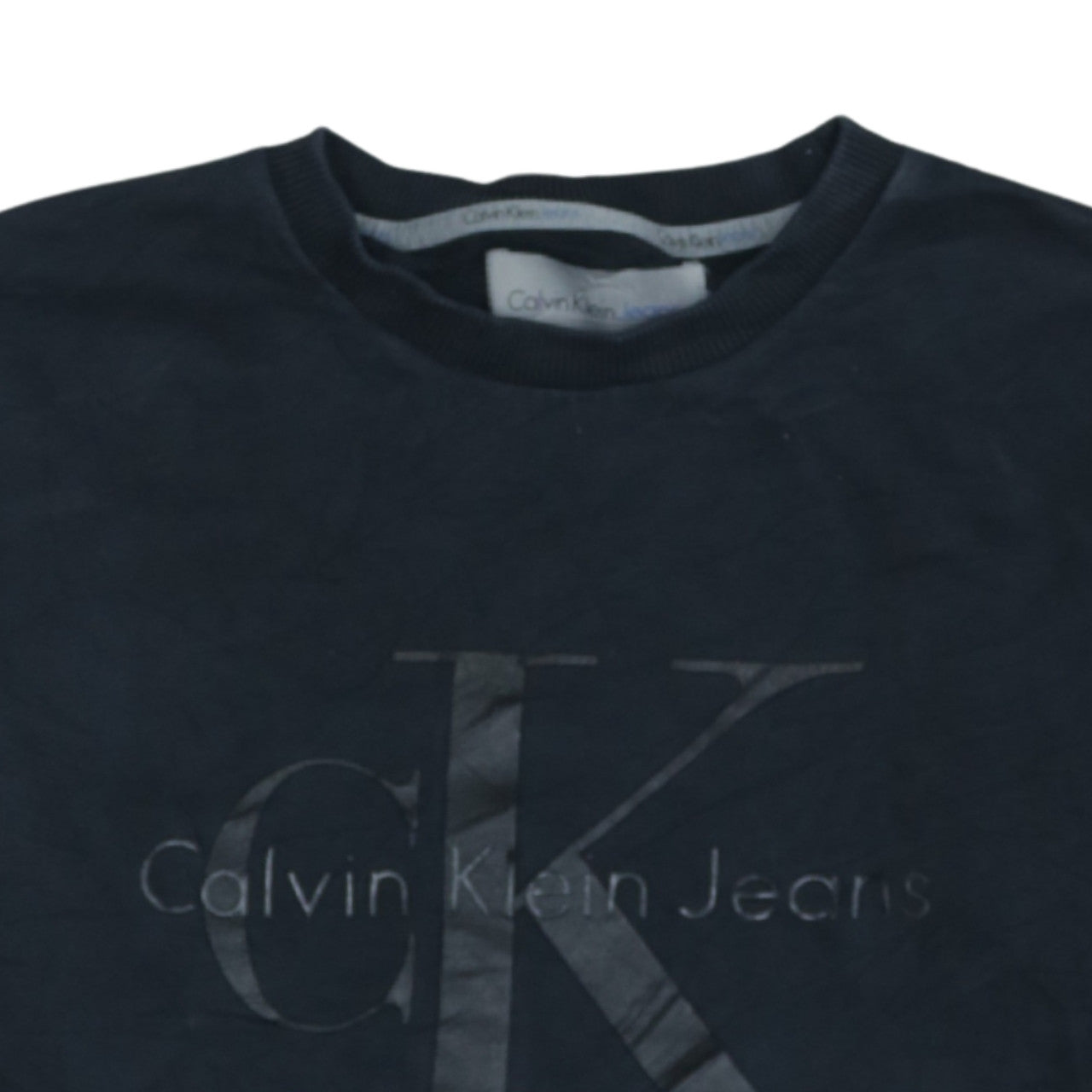 Calvin Klein Jeans Men's Black Small Crew Neck Sweatshirt