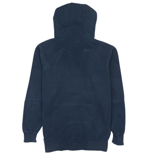 Ellesse Mens Blue Pullover Hoodie Small Logo Graphic Fleece