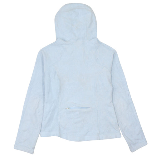 Nike Women's Blue Therma-Fit Fleece Hoodie Jacket Size 10