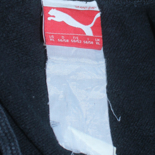 Puma Men's Black XL Sweatpants Regular Fit Casual Trousers