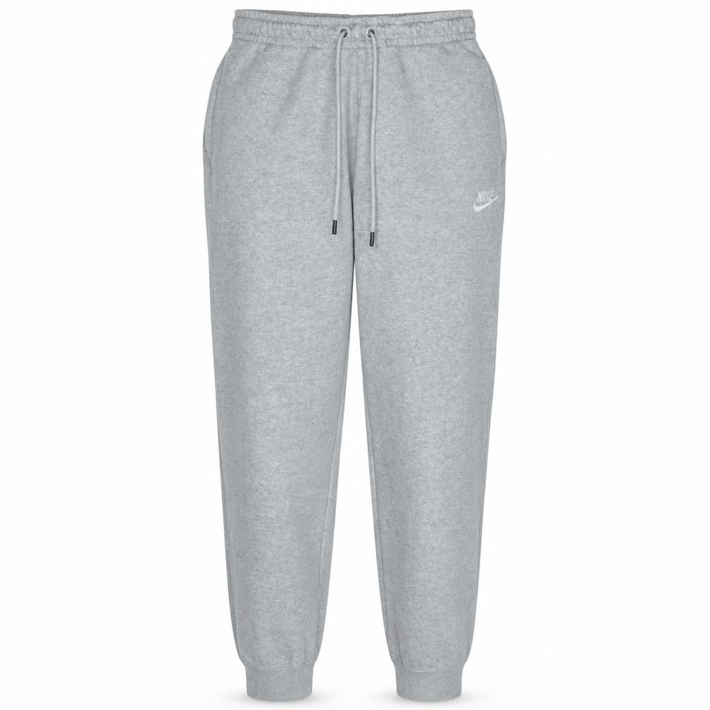 Front view of Nike Women Grey Sweatpants S Regular Fit Fleece Joggers