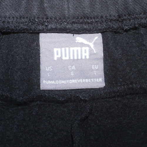 Puma Men's Black Cargo Jogger Trousers L Regular Fit