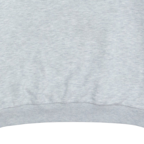 FILA Womens Peach Grey Colourblock Logo Pullover Sweatshirt M