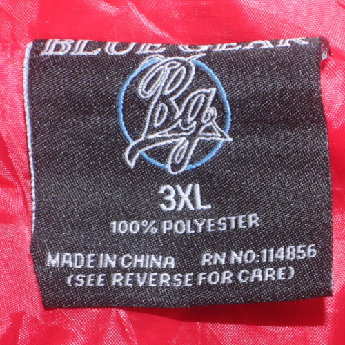 Blue Gear Men's Black 3XL Bomber Jacket Hooded Full Zip Polyester
