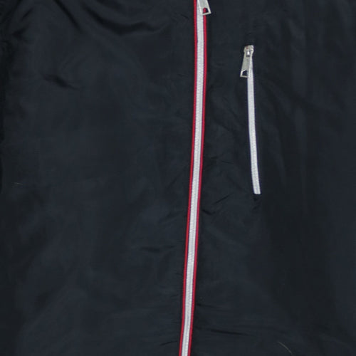 Blue Gear Men's Black 3XL Bomber Jacket Hooded Full Zip Polyester