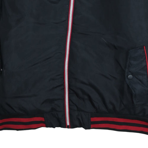 Blue Gear Men's Black 3XL Bomber Jacket Hooded Full Zip Polyester
