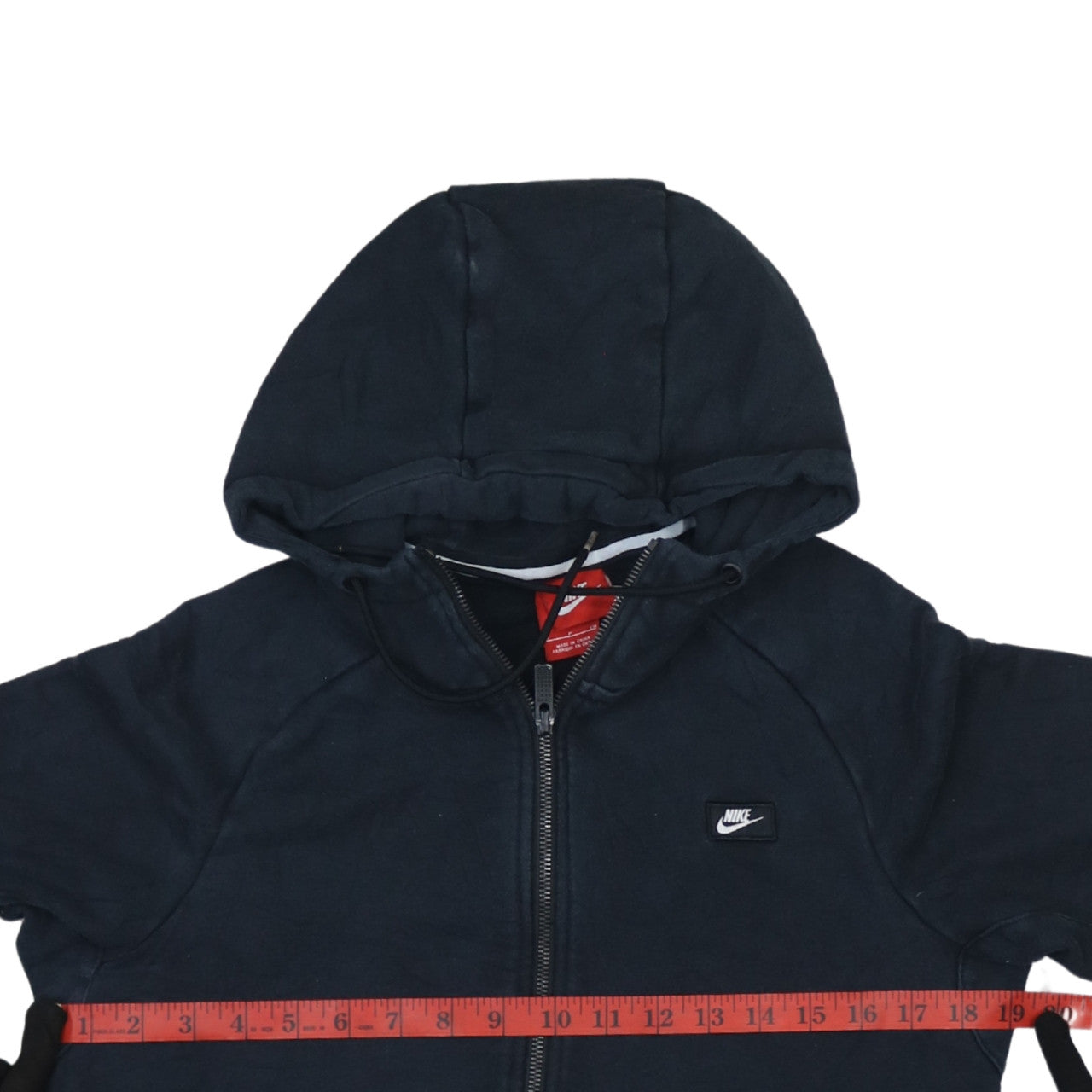 Nike Men's Black Full Zip Hoodie Small Sportswear Cotton Blend