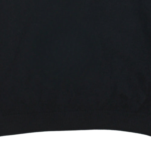 Calvin Klein Jeans Men's Black V-Neck Cotton Cashmere Jumper Size S
