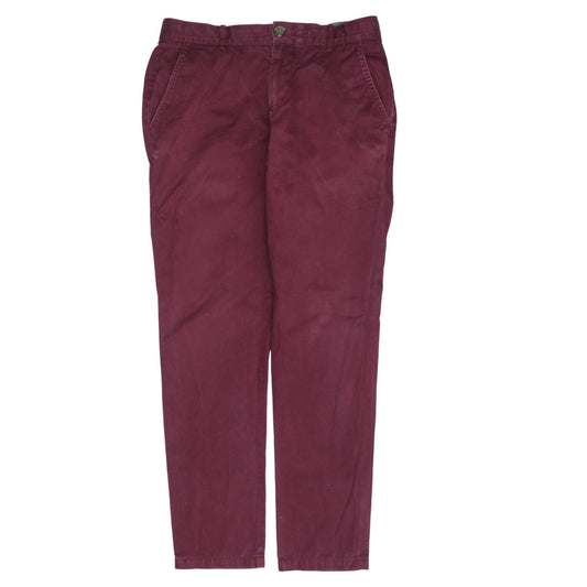 Tommy Hilfiger Men's Red Slim Chino Trousers Size 30R