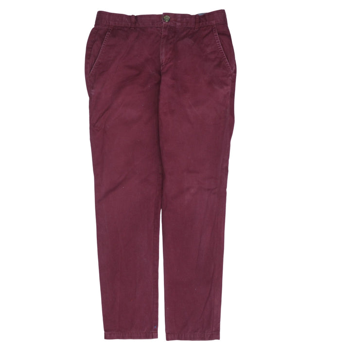 Tommy Hilfiger Men's Red Slim Chino Trousers Size 30R