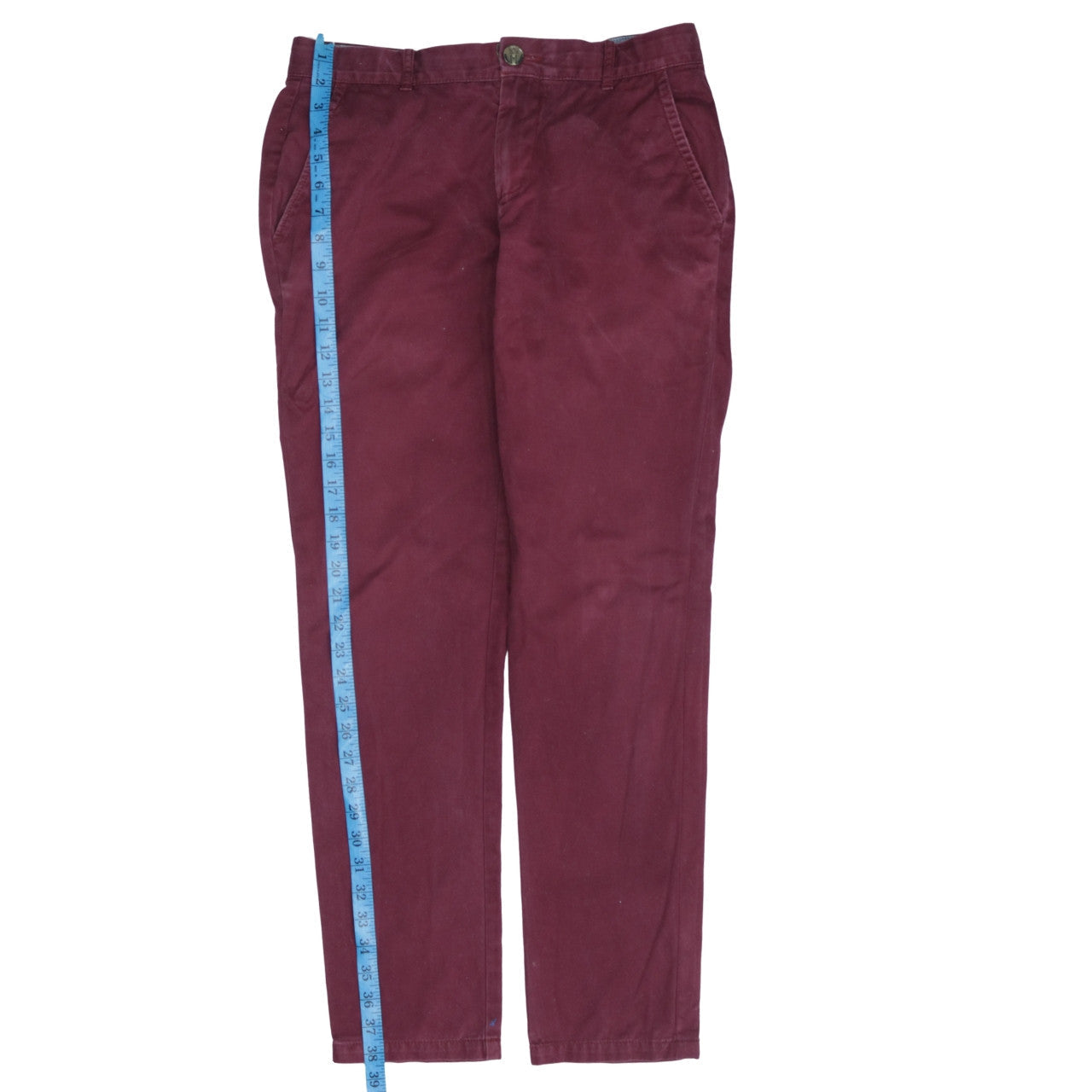 Tommy Hilfiger Men's Red Slim Chino Trousers Size 30R