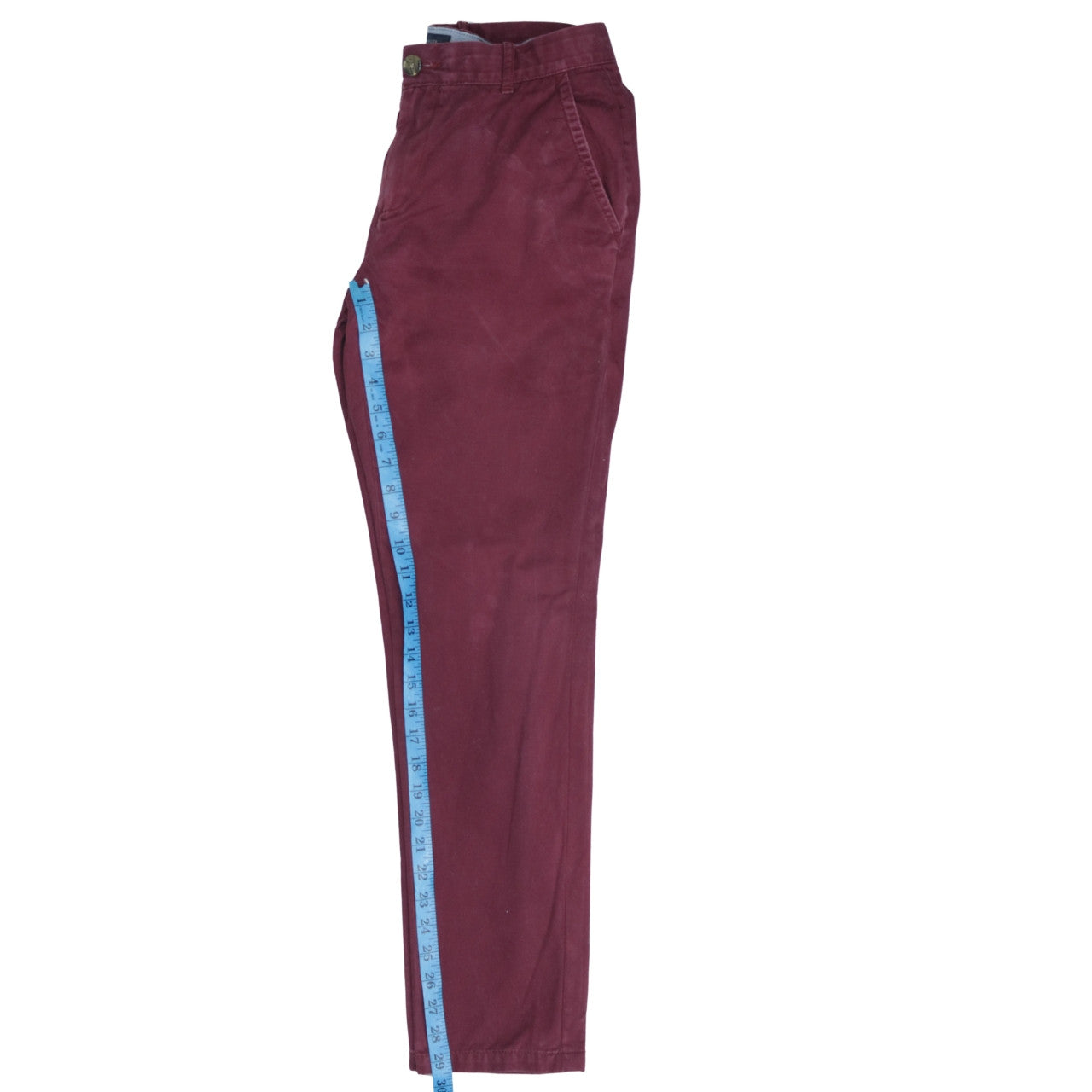 Tommy Hilfiger Men's Red Slim Chino Trousers Size 30R