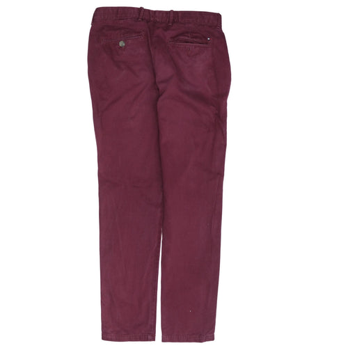 Tommy Hilfiger Men's Red Slim Chino Trousers Size 30R