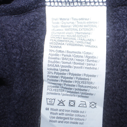 Puma Boys Navy Blue Pullover Hoodie Size 14 Years Cotton Blend Sportswear