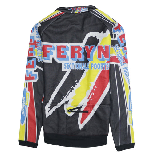 FERYN Men's Multicoloured Full Zip Cycling Sweatshirt Size L