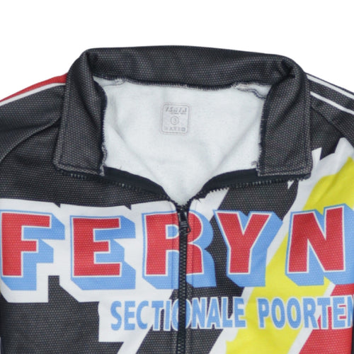 FERYN Men's Multicoloured Full Zip Cycling Sweatshirt Size L