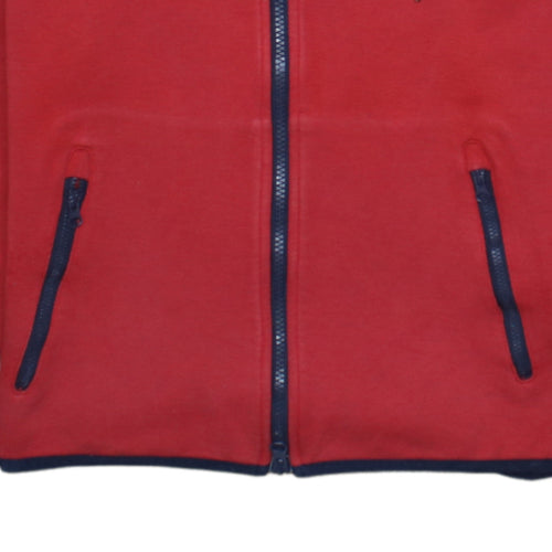 Nike Men's Red Full Zip Hooded Sweatshirt XS Fleece Sportswear