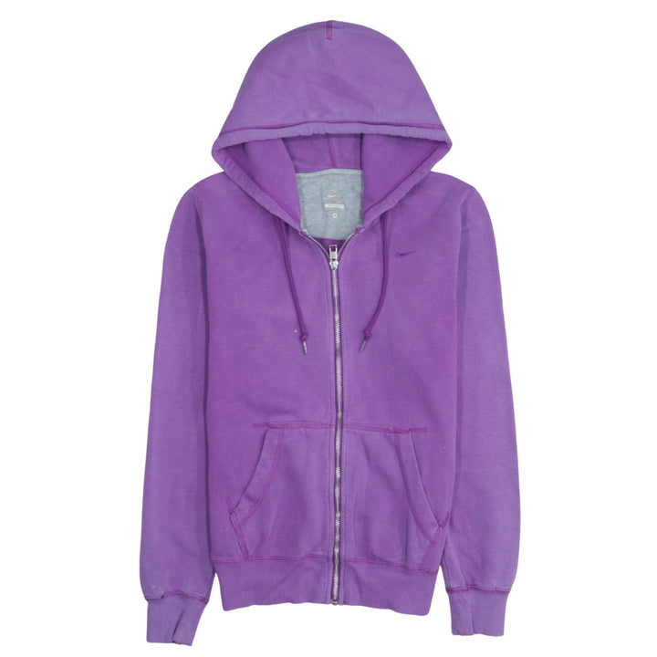 Nike Womens Purple Full Zip Hoodie Size M Relaxed Fit Sweatshirt