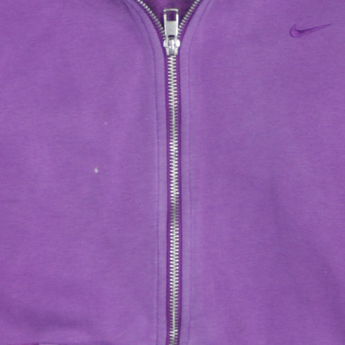 Nike Womens Purple Full Zip Hoodie Size M Relaxed Fit Sweatshirt
