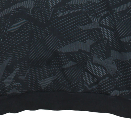 Adidas Men's Black Graphic Print Pullover Hoodie Size M