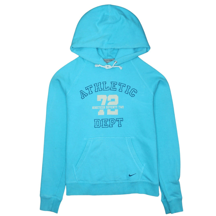Nike Women's Blue Pullover Hoodie Athletic Dept Graphic Size M