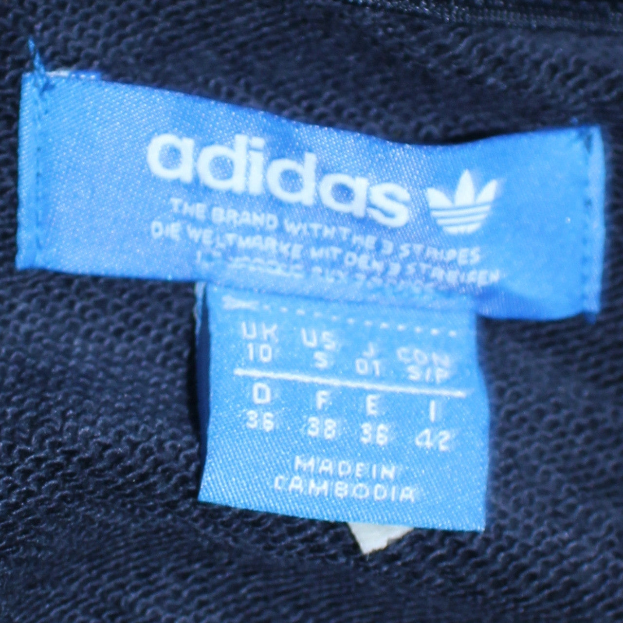 Adidas Womens Navy Blue 1/2 Zip Hooded Sweatshirt UK 10