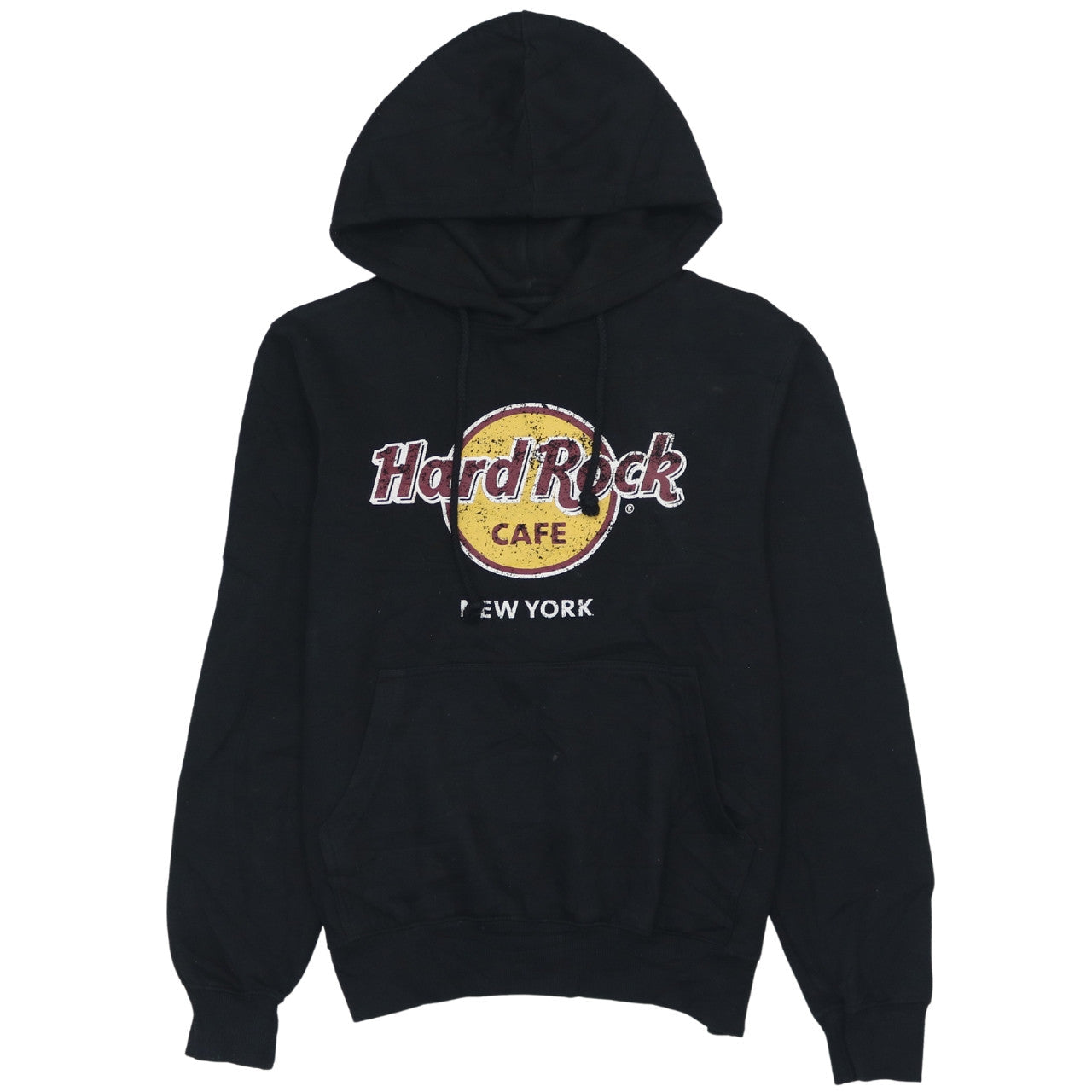 Hard Rock Cafe New York Men's Black Pullover Hoodie Medium