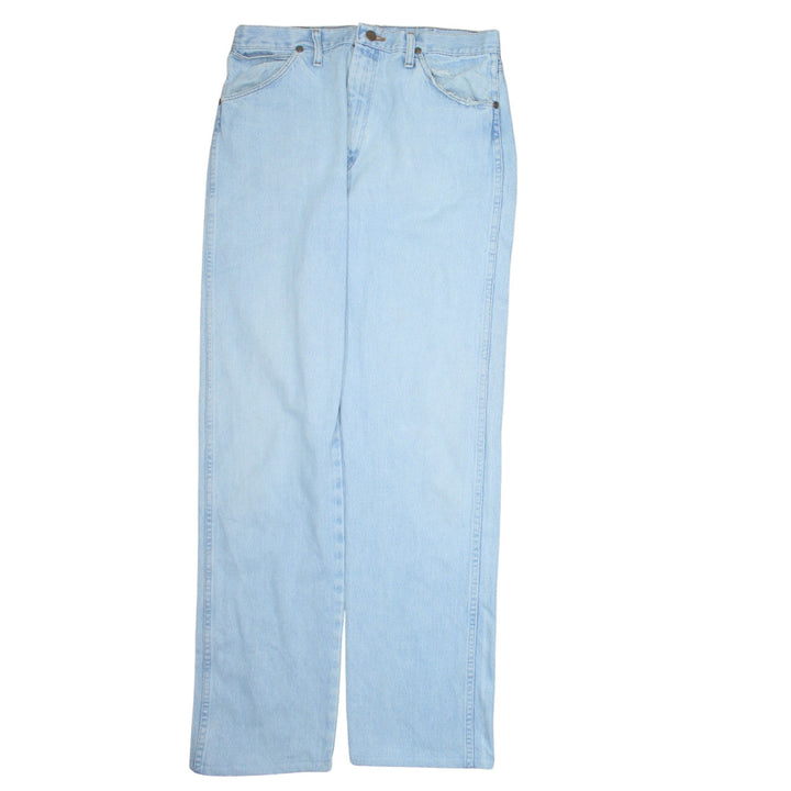 Wrangler Men's Blue 34x36 Straight Leg Denim Jeans