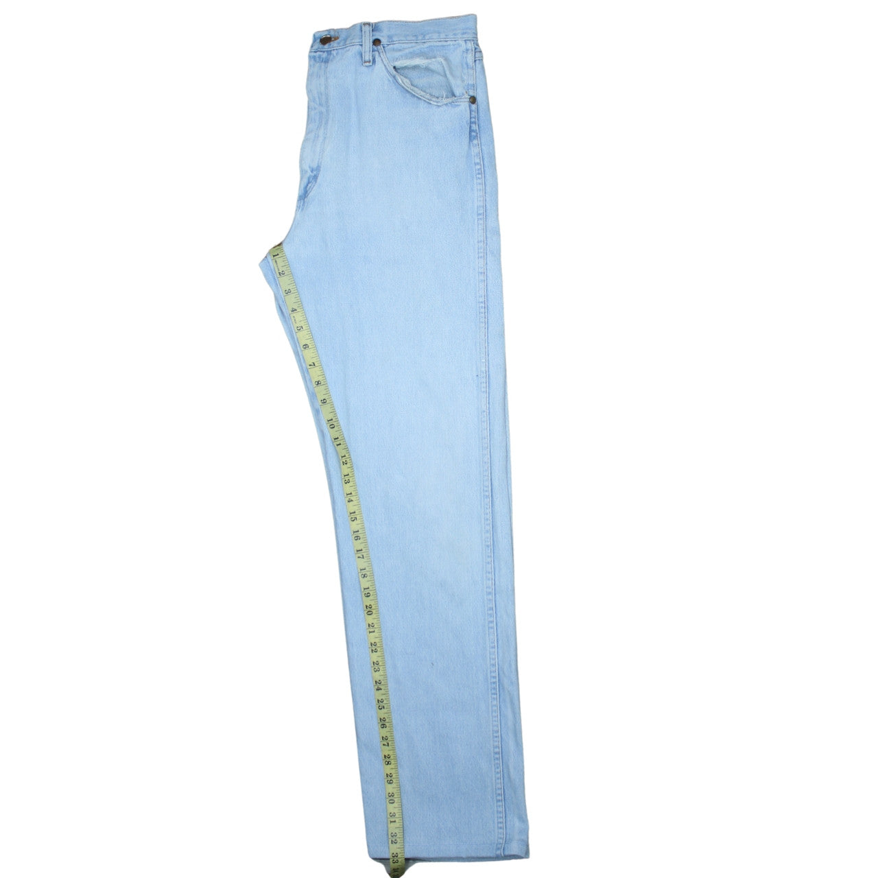 Wrangler Men's Blue 34x36 Straight Leg Denim Jeans