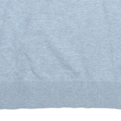 Tommy Hilfiger Men’s Grey V-Neck Cotton Jumper Size S