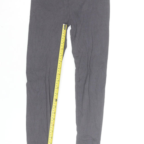 Rising Womens Grey Cotton Elastane M Leggings