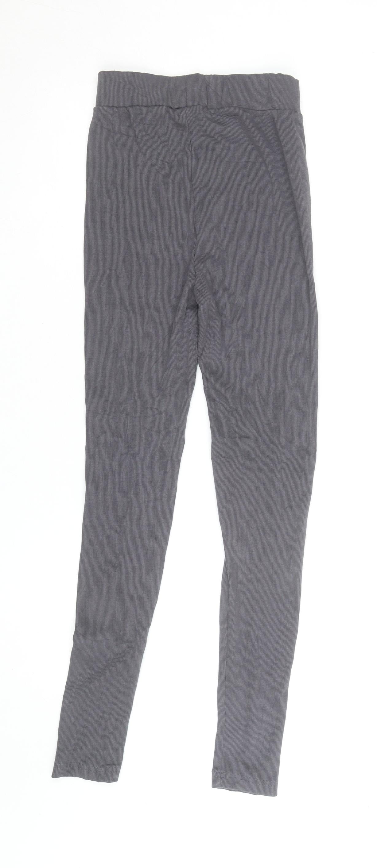 Rising Womens Grey Cotton Elastane M Leggings