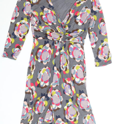 Boden Women’s Multicoloured Viscose Wrap Dress Size 12