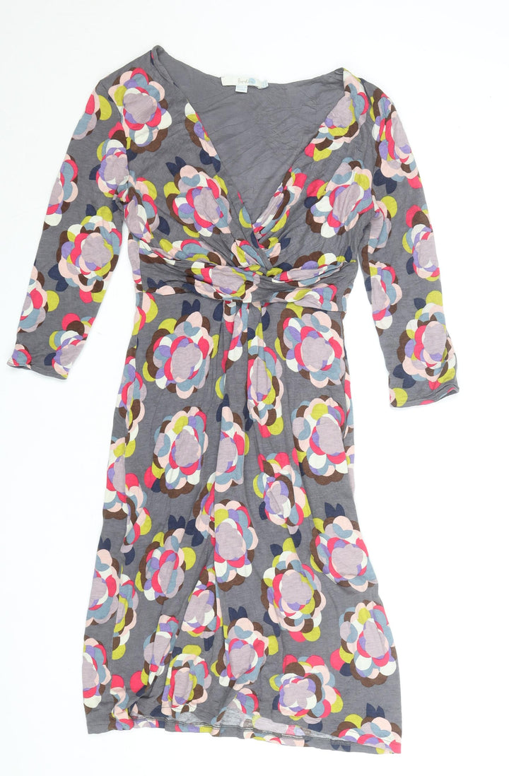 Boden Women’s Multicoloured Viscose Wrap Dress Size 12