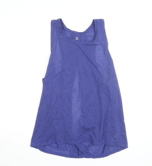 GapFit Blue Women's L Mesh Racerback Tank Top Activewear
