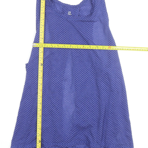 GapFit Blue Women's L Mesh Racerback Tank Top Activewear
