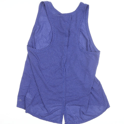 GapFit Blue Women's L Mesh Racerback Tank Top Activewear