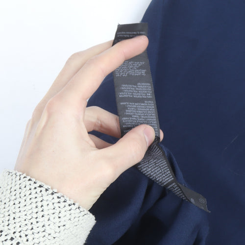Tailored Women Navy Blue Trousers Size 20 Elastic Waist Drawstring Pants