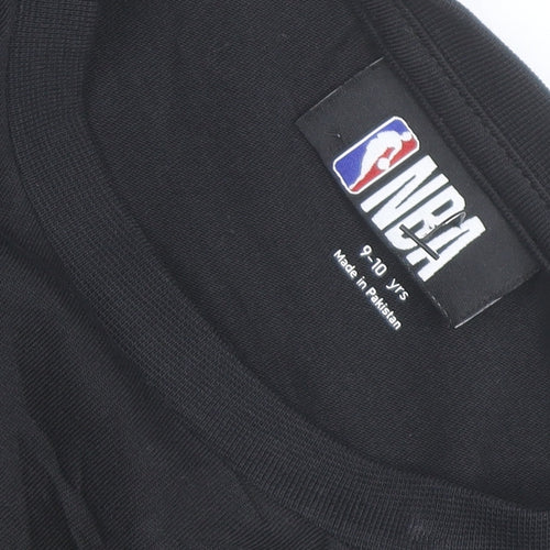Marks and Spencer Girls Black NBA Los Angeles Lakers Cropped T-Shirt 9-10 Years