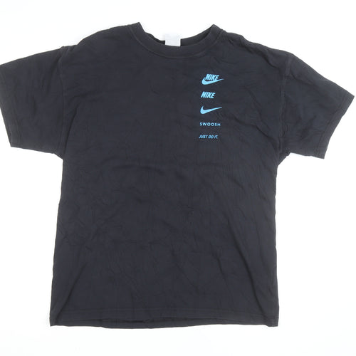 Nike Men's Black Graphic Logo Sports T-Shirt Size M